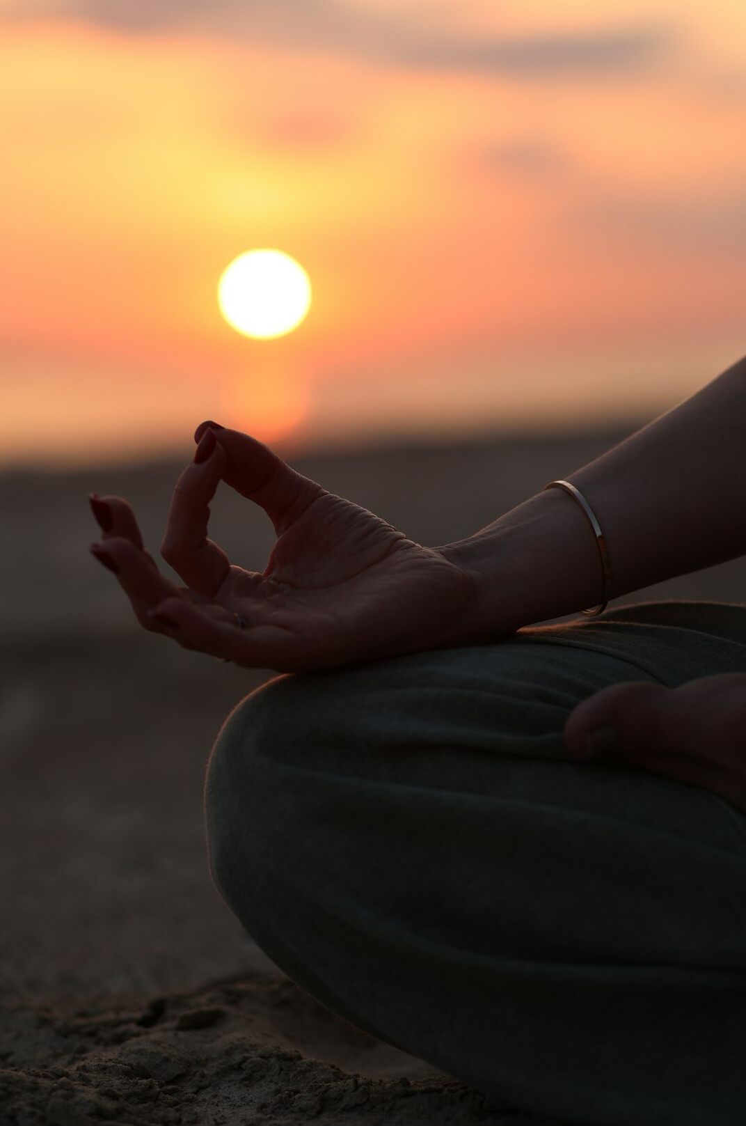 person practicing daily mindfulness